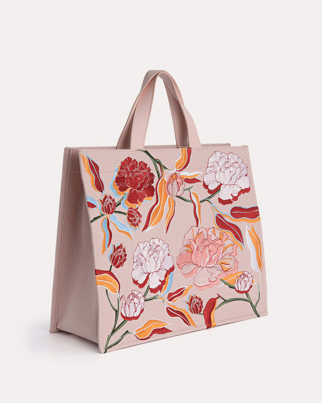 Large Floral Bouquet Tote