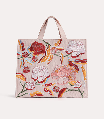 Large Floral Bouquet Tote