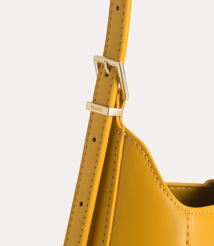 Top Handle Bag with Oval Buckle