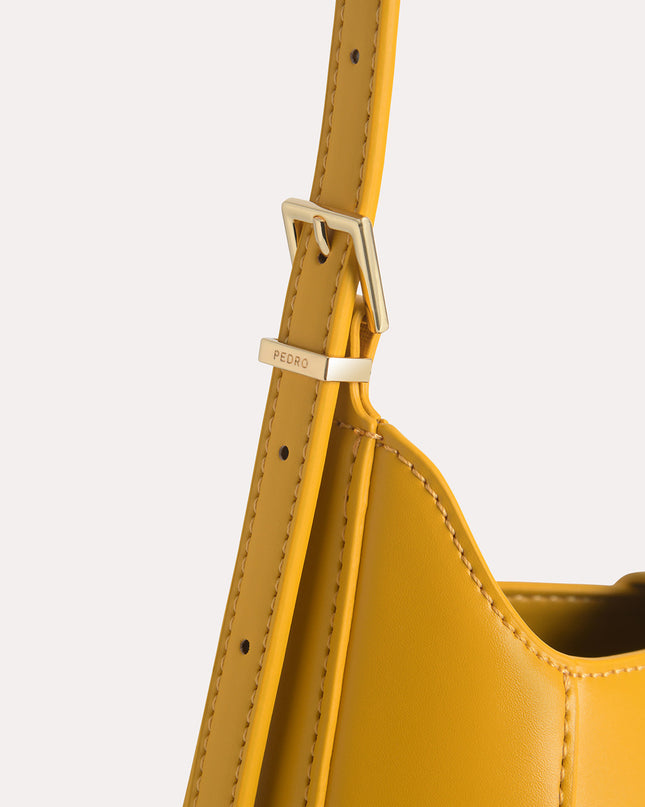 Top Handle Bag with Oval Buckle