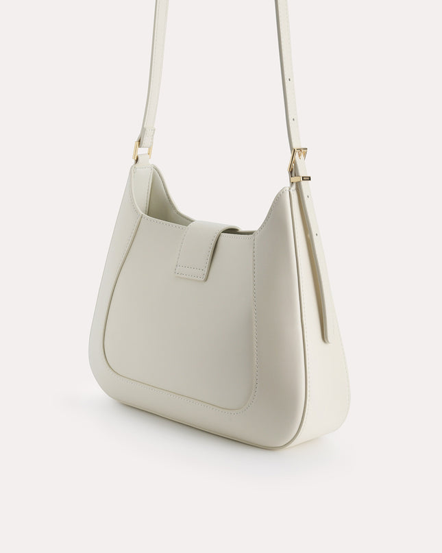 Top Handle Bag with Oval Buckle