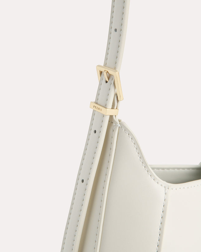 Top Handle Bag with Oval Buckle
