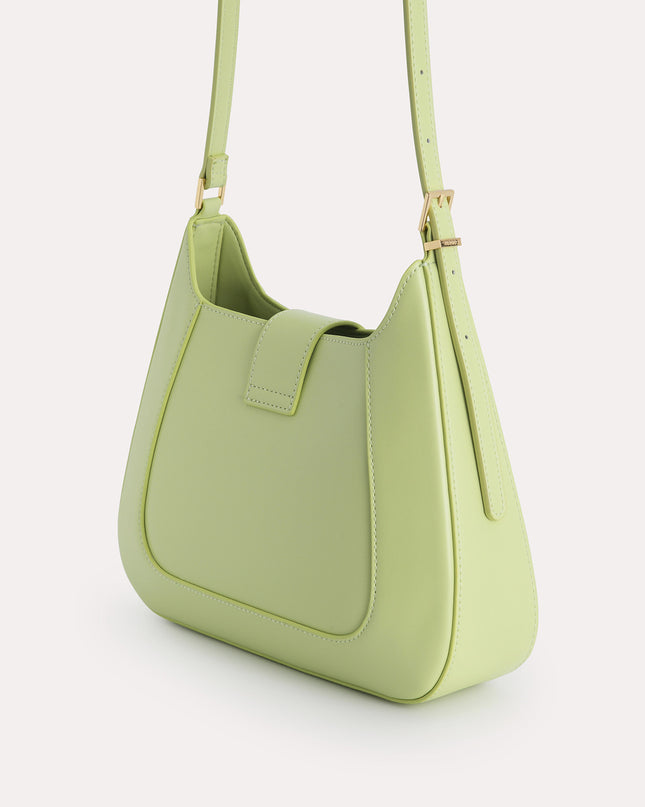 Top Handle Bag with Oval Buckle