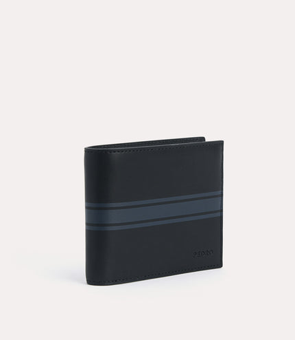 Two-Tone Leather Bi-Fold Wallet