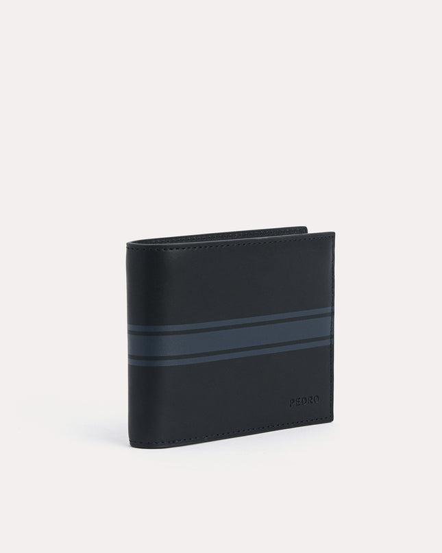 Two-Tone Leather Bi-Fold Wallet