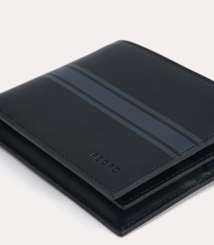 Two-Tone Leather Bi-Fold Wallet
