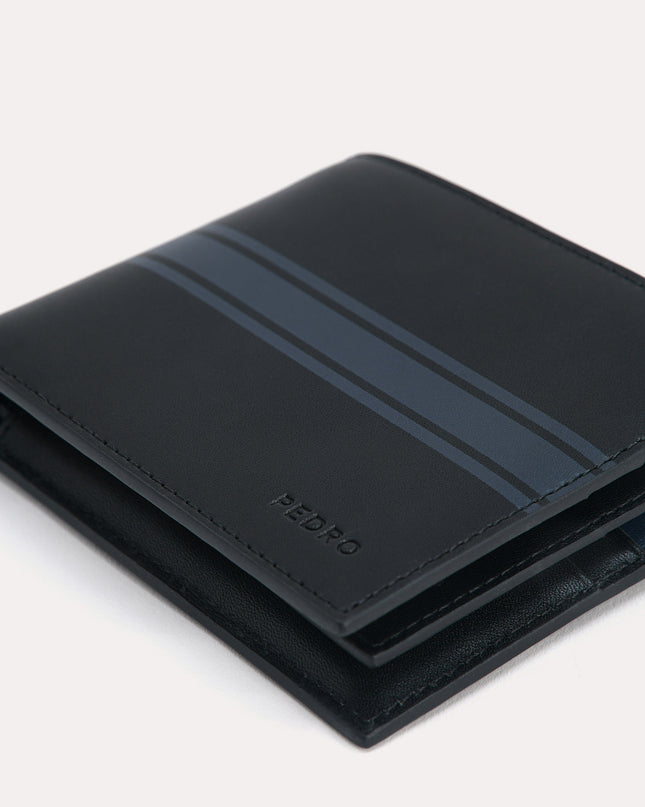 Two-Tone Leather Bi-Fold Wallet