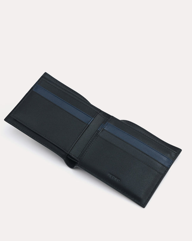 Two-Tone Leather Bi-Fold Wallet
