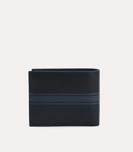 Two-Tone Leather Bi-Fold Wallet