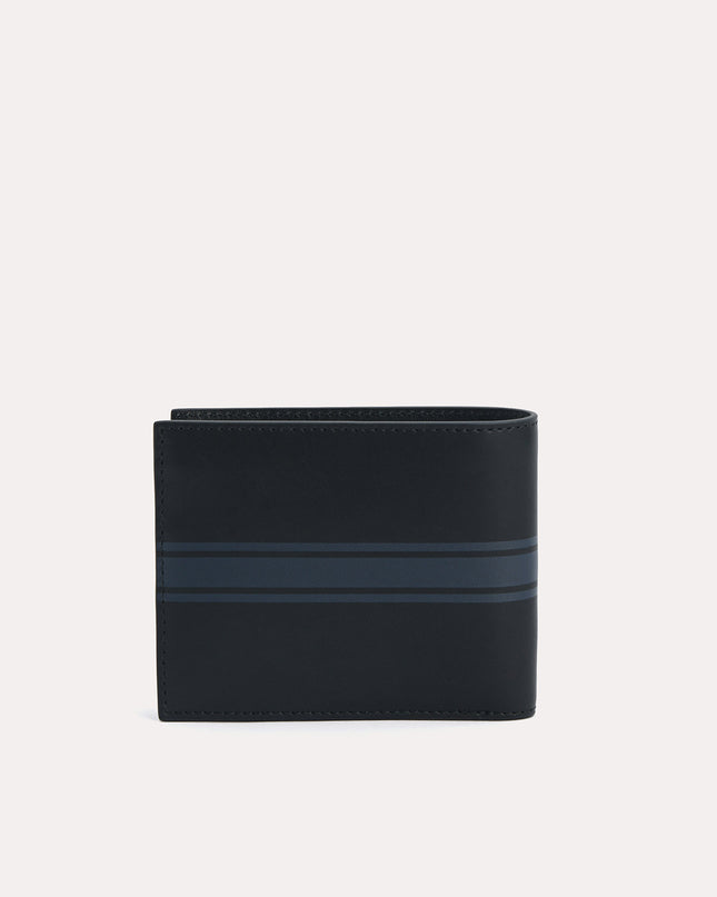 Two-Tone Leather Bi-Fold Wallet