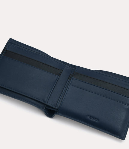 Two-Tone Leather Bi-Fold Wallet