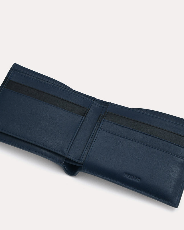 Two-Tone Leather Bi-Fold Wallet