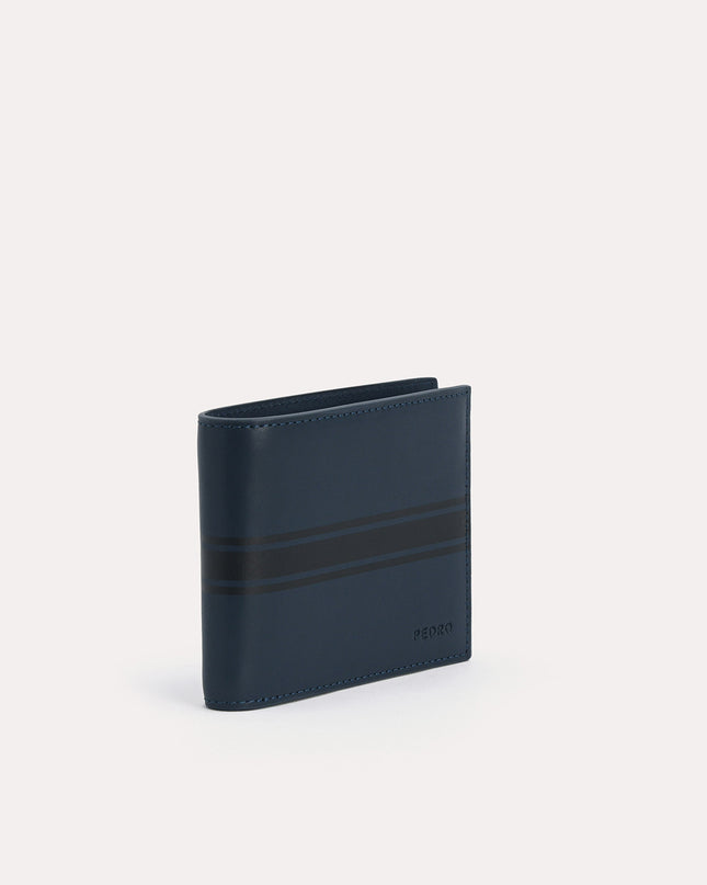 Two-Tone Leather Bi-Fold Wallet