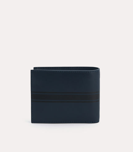 Two-Tone Leather Bi-Fold Wallet