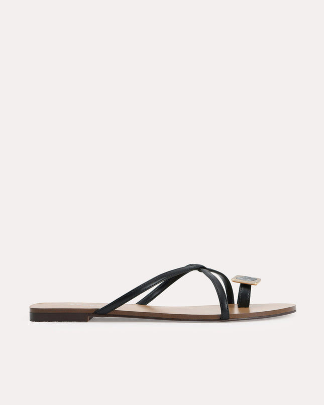 Marbled Toe Loop Sandals