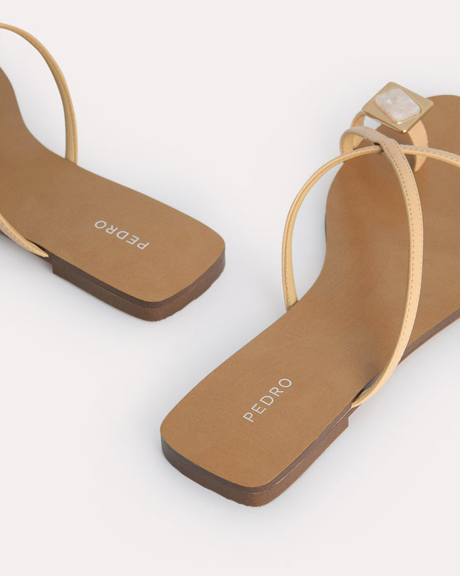 Marbled Toe Loop Sandals