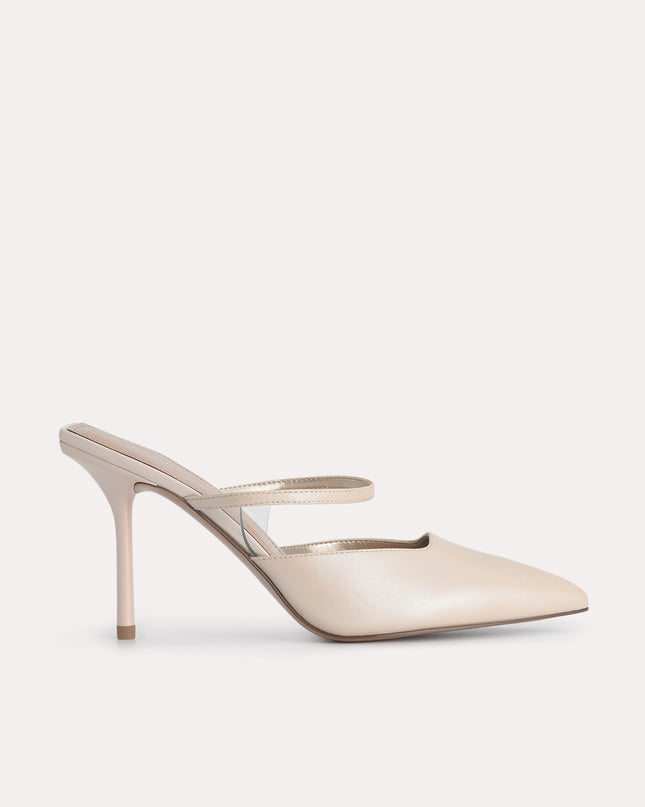 Satin Heeled Mules