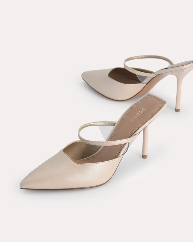 Satin Heeled Mules