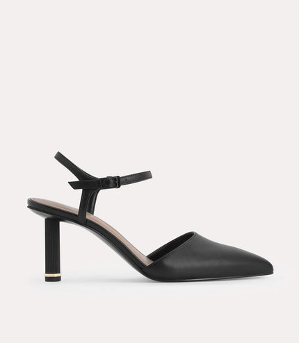 Leather Pointed Toe Pumps