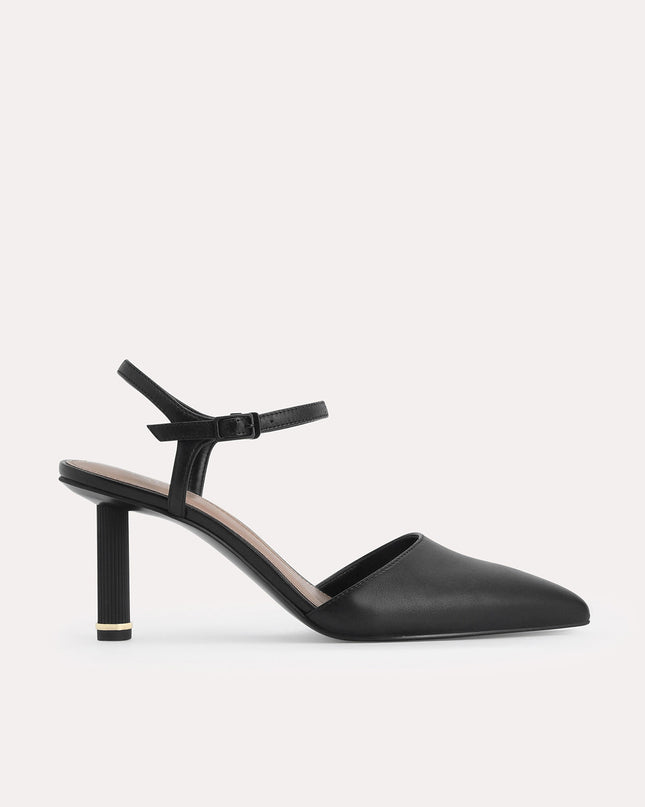 Leather Pointed Toe Pumps