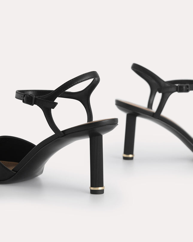 Leather Pointed Toe Pumps