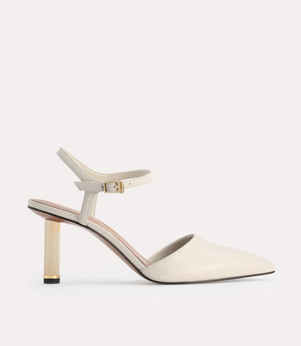 Leather Pointed Toe Pumps