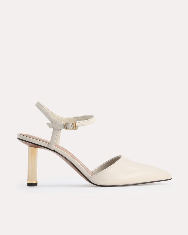Leather Pointed Toe Pumps