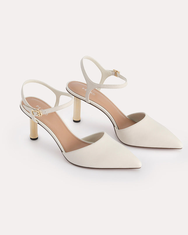 Leather Pointed Toe Pumps