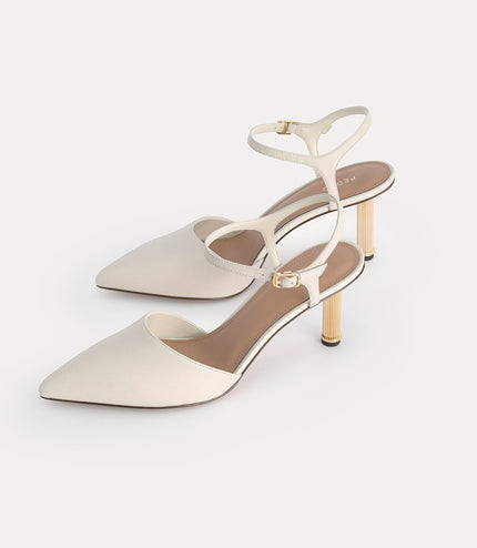Leather Pointed Toe Pumps