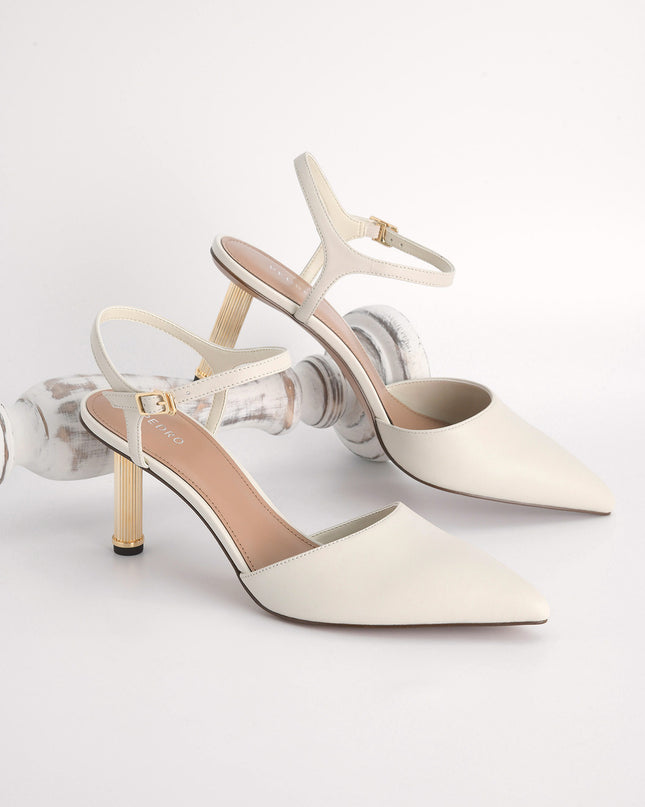 Leather Pointed Toe Pumps