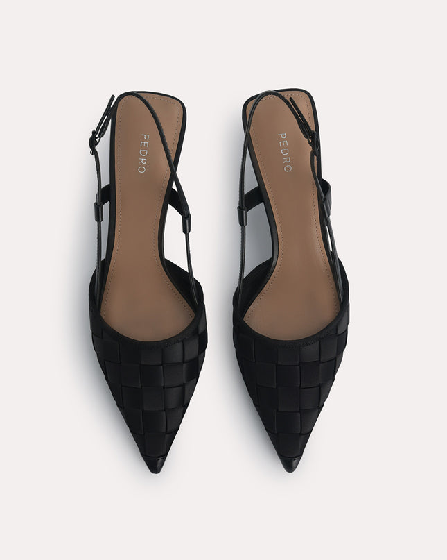 Woven Satin Pumps