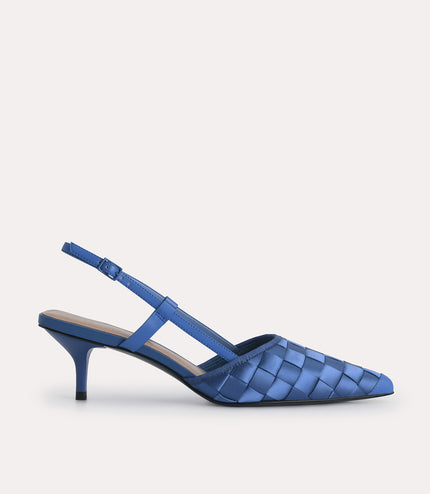 Woven Satin Pumps