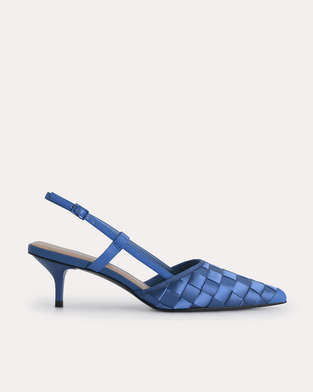 Woven Satin Pumps