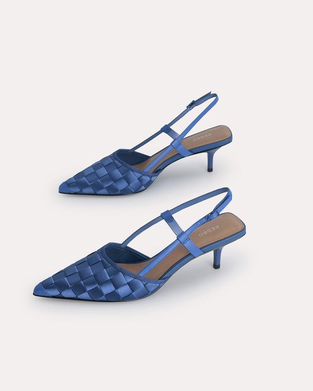 Woven Satin Pumps