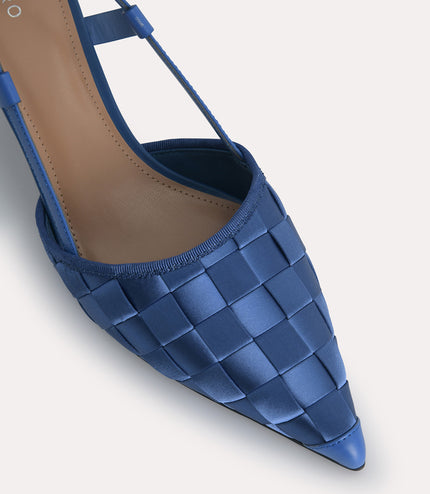 Woven Satin Pumps