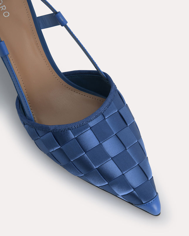 Woven Satin Pumps