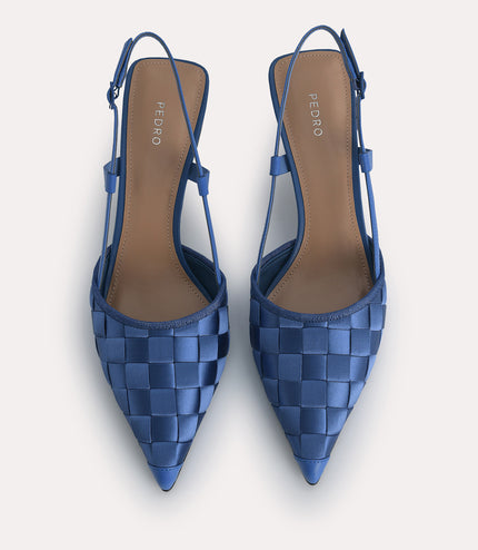 Woven Satin Pumps