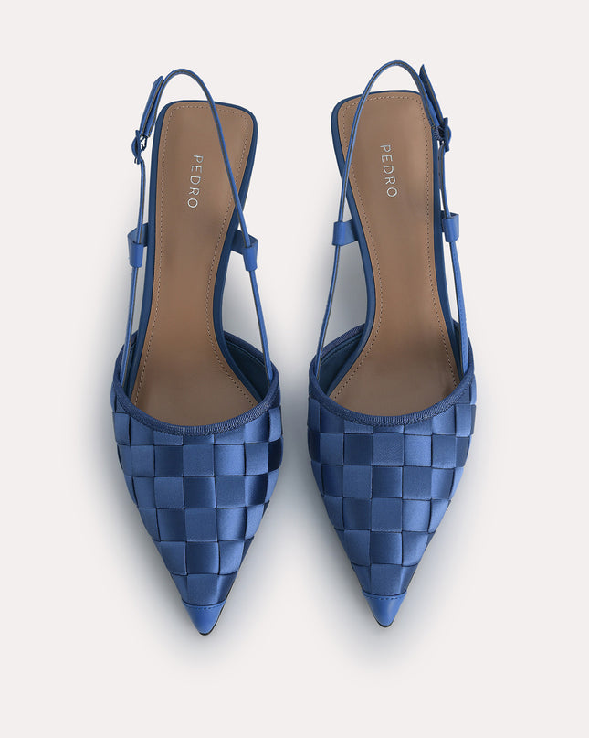 Woven Satin Pumps