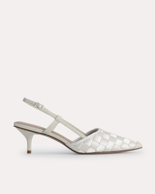 Woven Satin Pumps