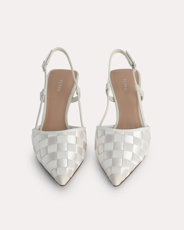 Woven Satin Pumps