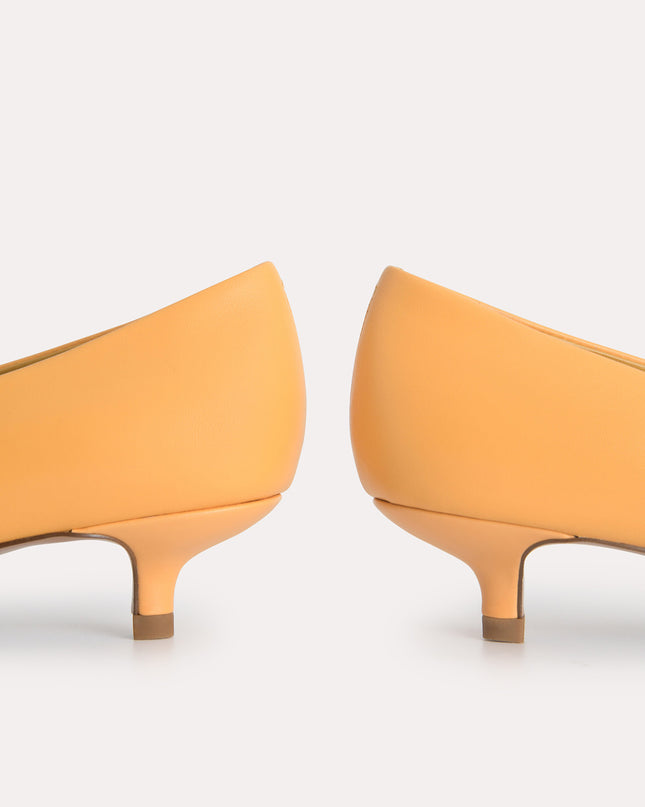 Leather Plaque Pumps