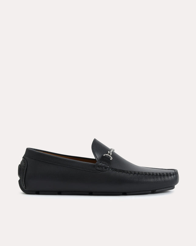 Leather Moccasins with Bit Detailing