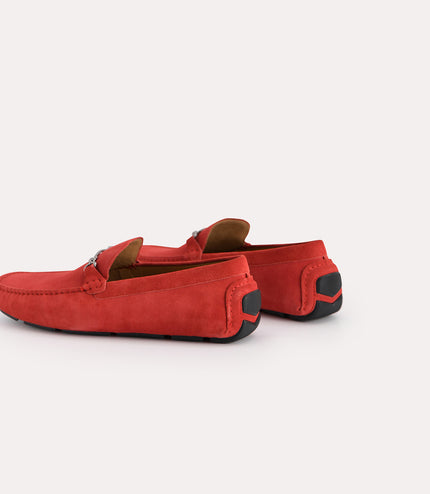 Leather Moccasins with Bit Detailing