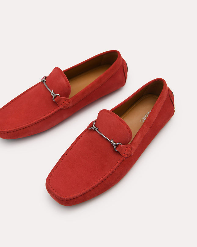 Leather Moccasins with Bit Detailing