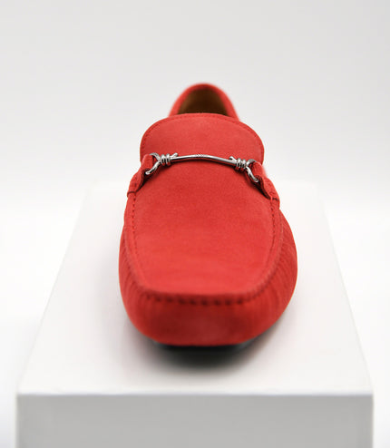 Leather Moccasins with Bit Detailing