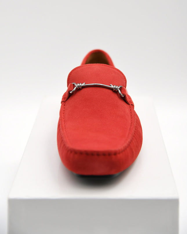 Leather Moccasins with Bit Detailing