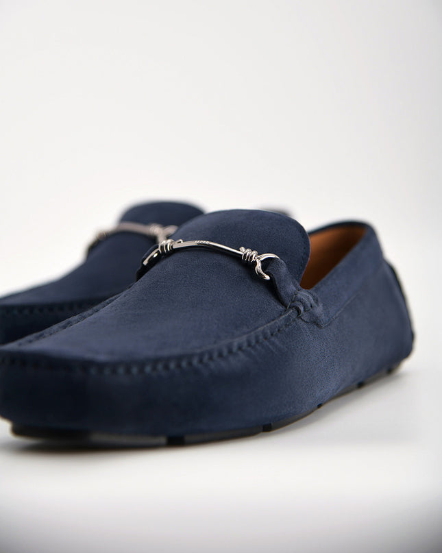 Leather Moccasins with Bit Detailing