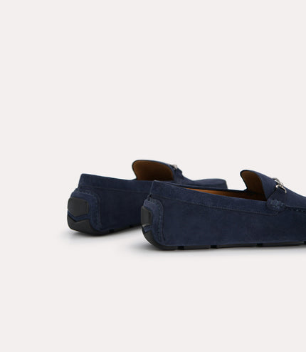 Leather Moccasins with Bit Detailing