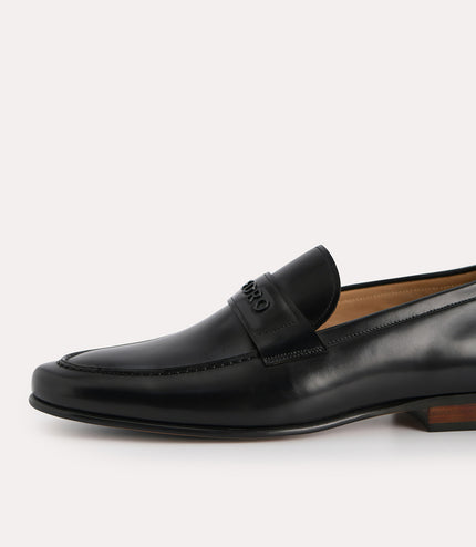 Burnished Leather Loafers