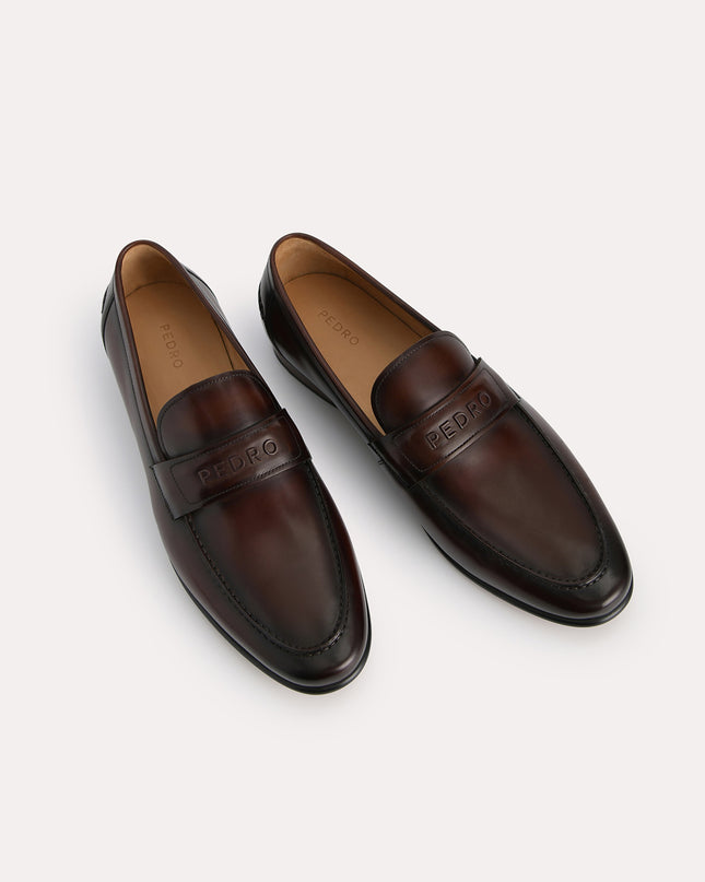 Burnished Leather Loafers